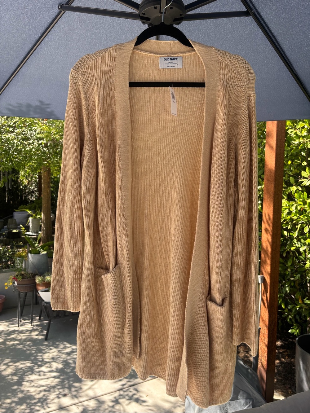 Old Navy Open-Front Women's Cardigan in Tan